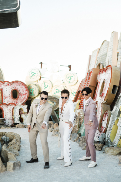 John + Matthew with Elvis.