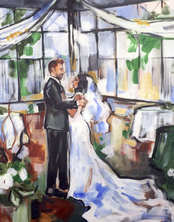 Example of acrylic painting.