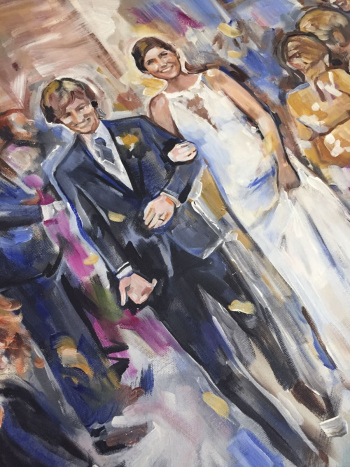 Example of wedding portrait painting.