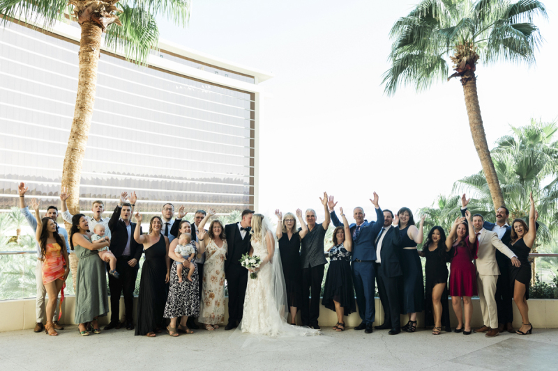 Emily + Landon's wedding celebration at Red Rock Resort in Las Vegas.