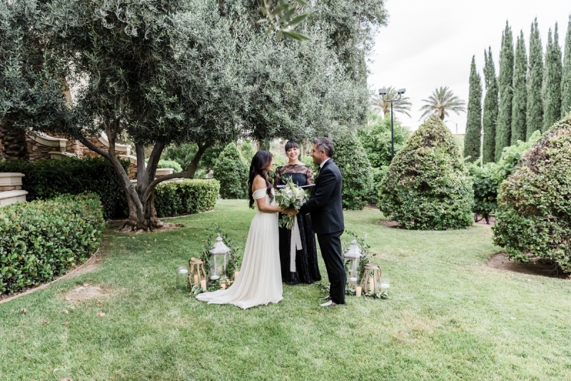 Outdoor ceremony at Green Valley Ranch Casino.