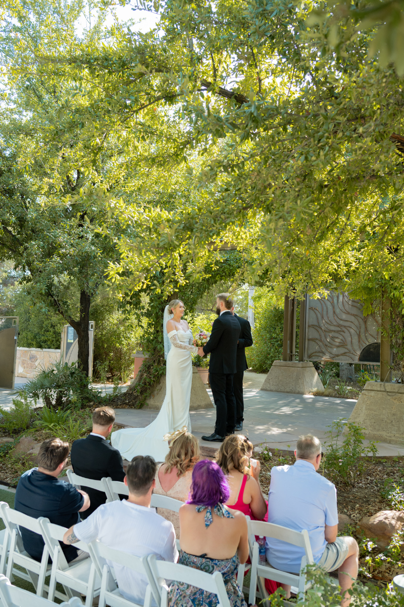 A micro wedding is being held after just 3 months of planning at the Springs Preserve micro wedding venue is Las Vegas.
