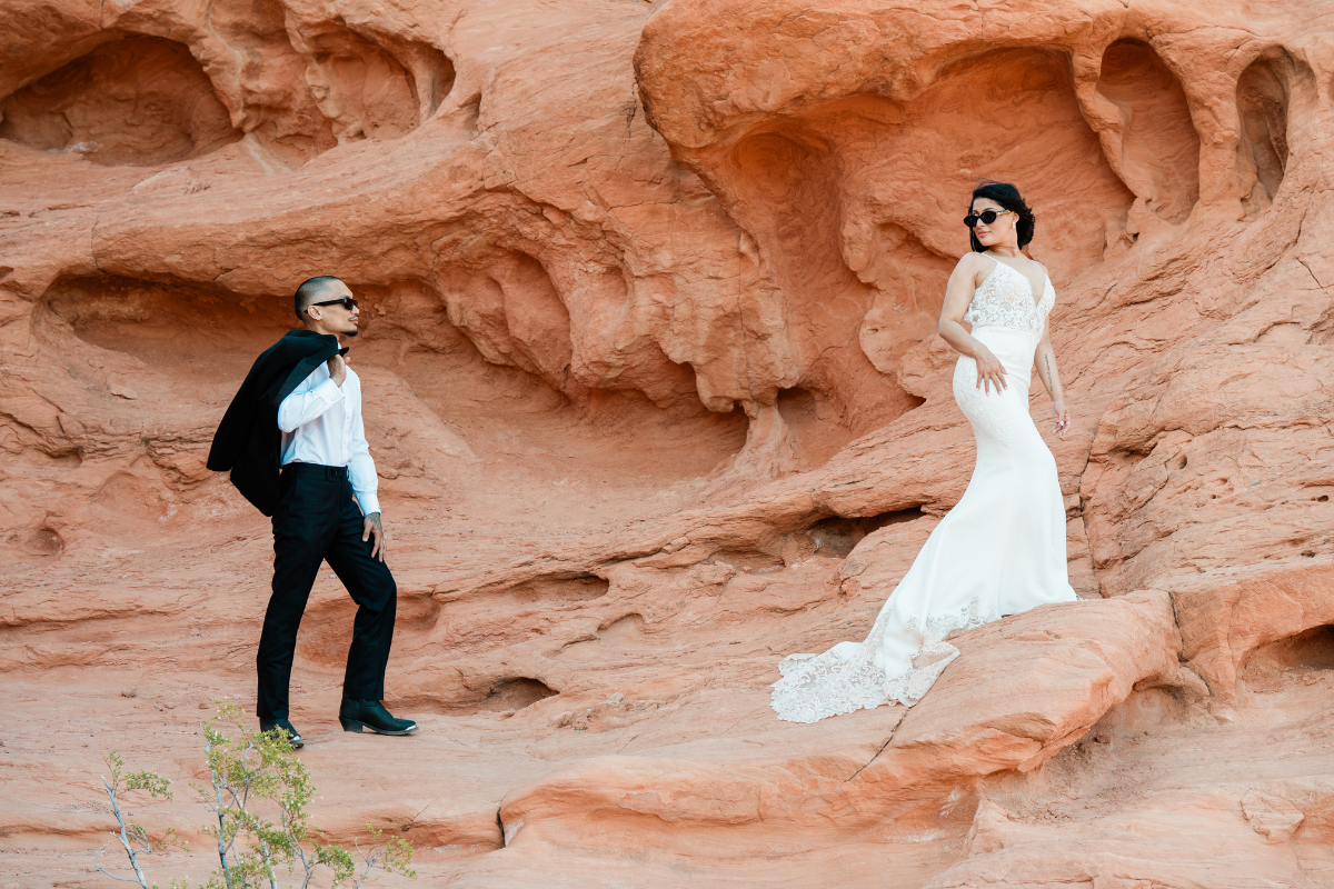 A great backdrop at a great venue is just one of the pieces you'll need to secure when you plan a wedding in 3 months with assistance from the original micro wedding experts in Las Vegas, Cactus Collective Weddings.