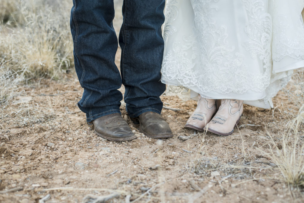 Wedding boots for ceremony