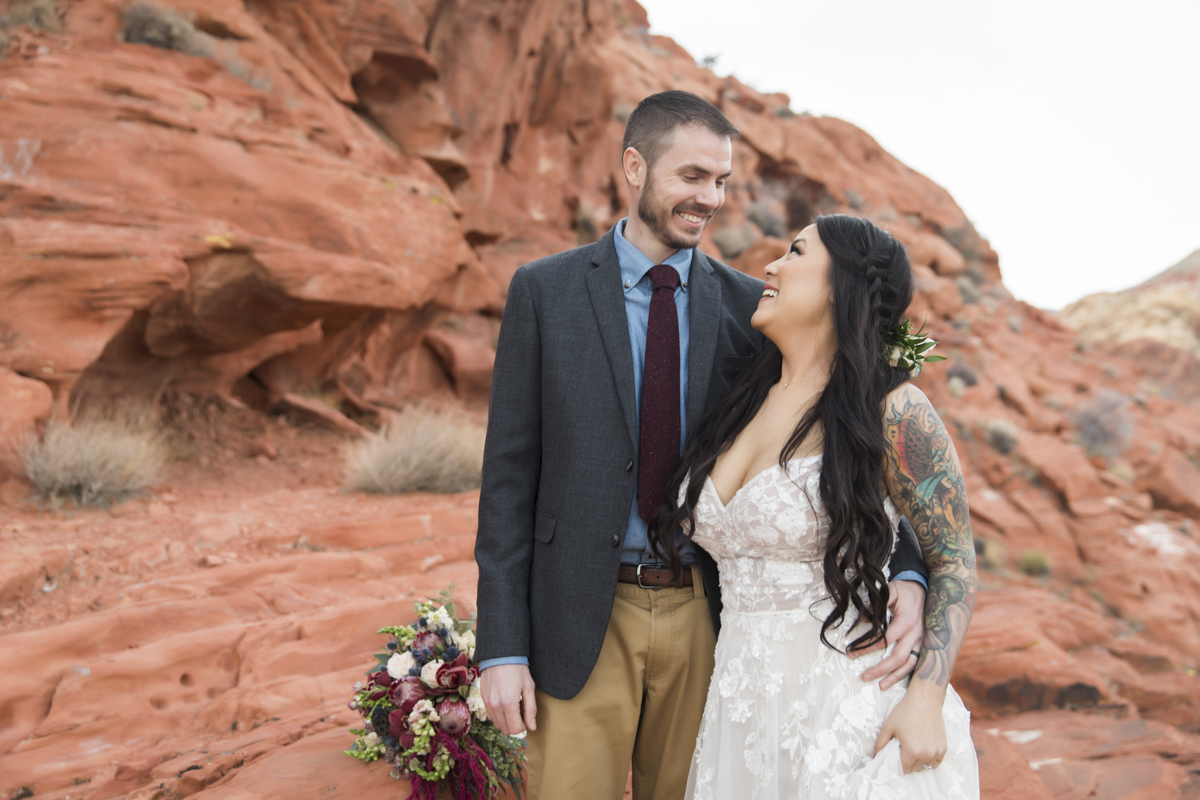 Nancy + Justen, a Real Wedding in Red Rock Canyon