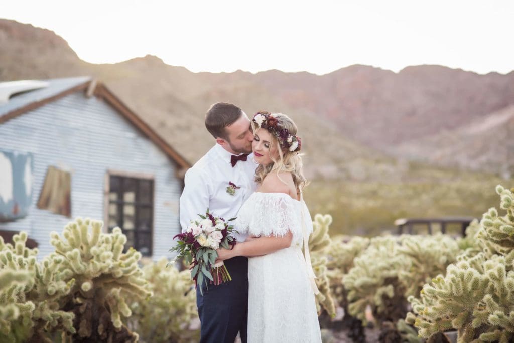 Eldorado Canyon - Bride + Groom Holding Hands