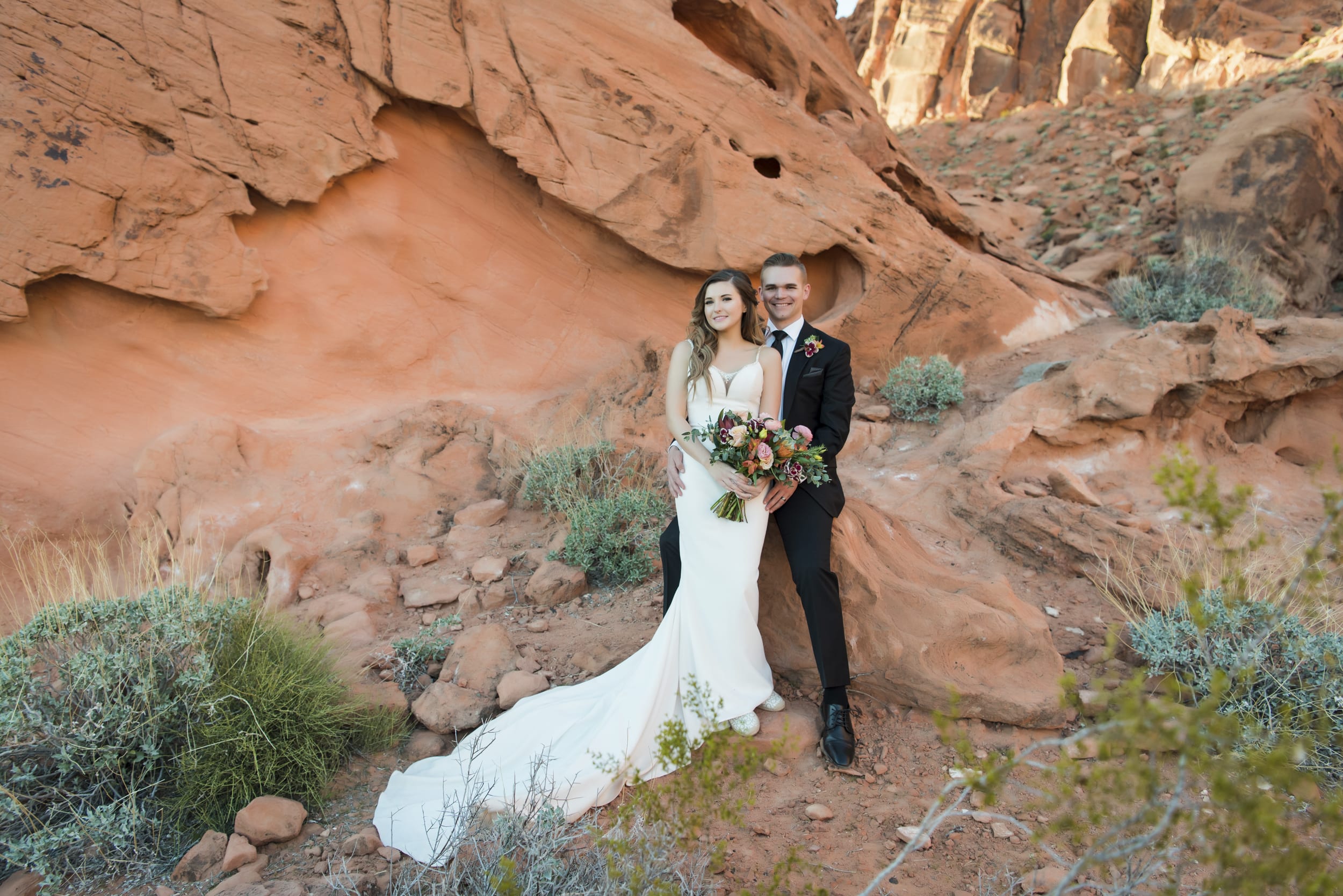 Caitlin + Joseph: A Real Wedding at Valley of Fire