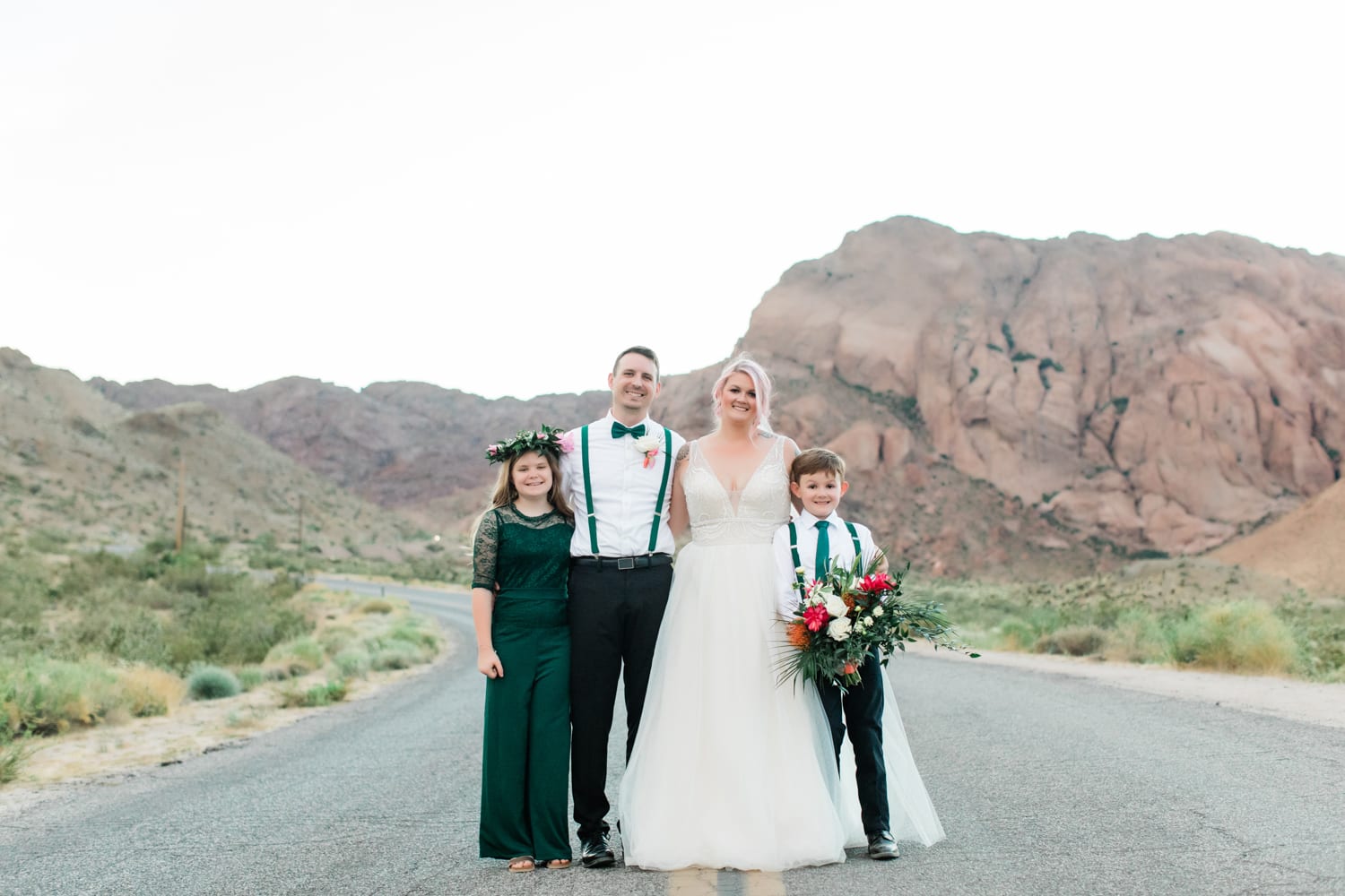 Hayley + Andrew and their family at Eldorado Canyon.