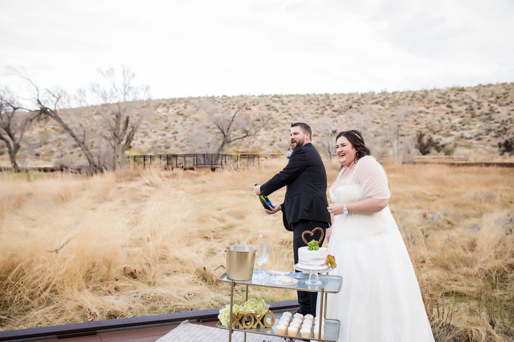 Laura + Geoffrey: A Real Wedding at Red Rock Canyon