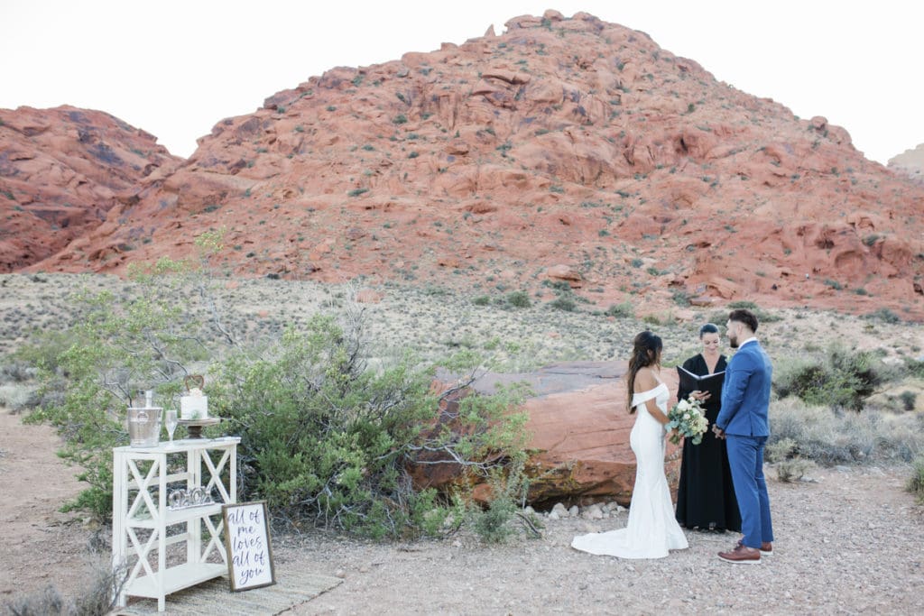 Mountain landscape ceremony