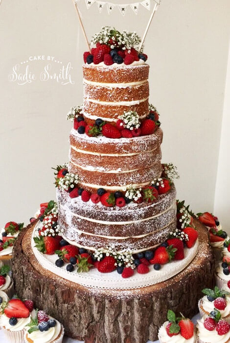 10 One- and Two-Tier Simple Wedding Cake Designs