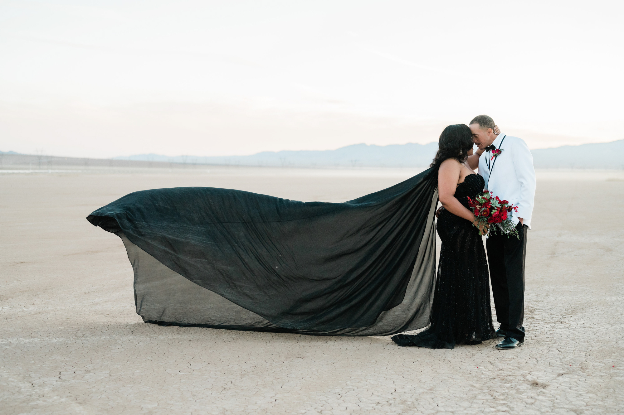 Lakeesha + Johari: A Real Wedding in Dry Lake Bed