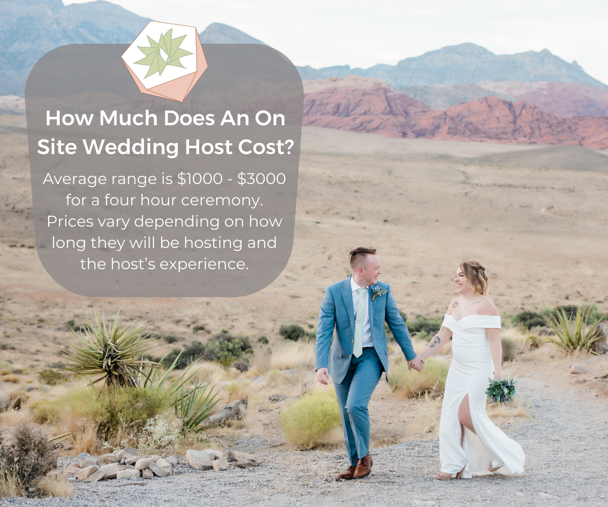 how much does an on site wedding host cost?