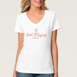 Just Eloped V-Neck T-shirt